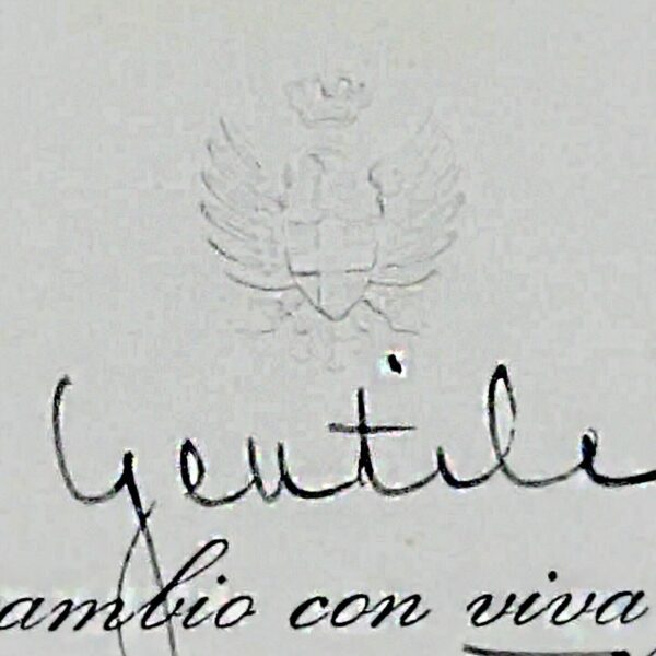 1954 King of Italy Umberto II Signed Christmas Card Italian Royalty Autograph IT - Image 4