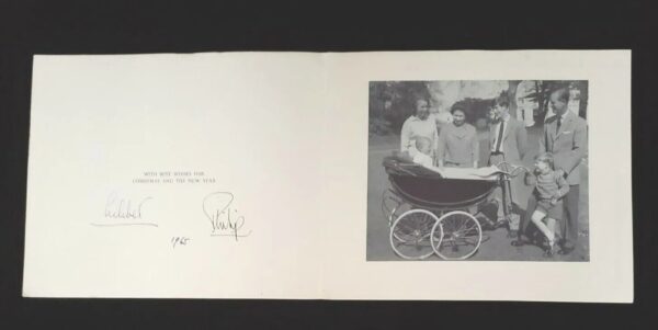 ULTRA RARE Queen Elizabeth II Signed LILIBET Autograph Royalty Document Card UK - Image 2