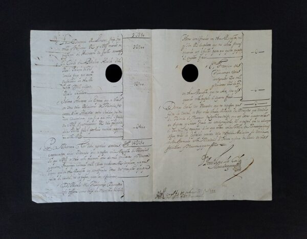 Royalty Spanish King Signed Antique Royal Seal Charles II Spain Letter Document - Image 7