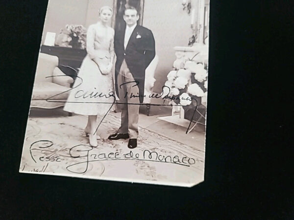 1956 Princess Grace of Monaco Signed Prince Rainer Autographed Wedding Day Photo - Image 10