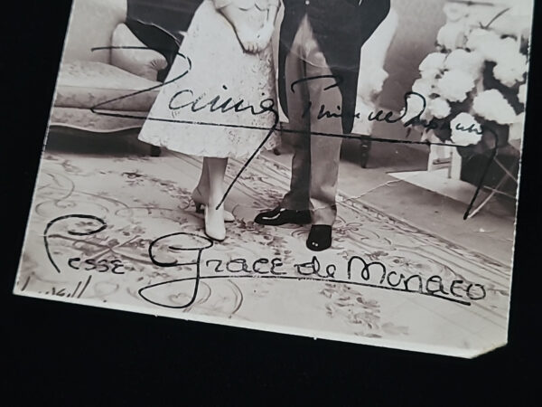 1956 Princess Grace of Monaco Signed Prince Rainer Autographed Wedding Day Photo - Image 16