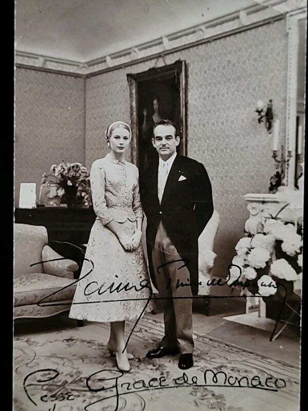 1956 Princess Grace of Monaco Signed Prince Rainer Autographed Wedding Day Photo - Image 22