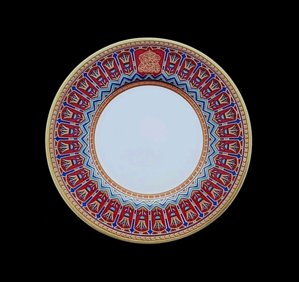 Sultan of Oman Qaboos bin Said Al Said Royal Sevres Dinner Plate Tughra Royalty - Image 5