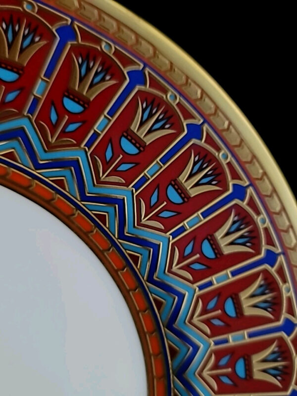 Sultan of Oman Qaboos bin Said Al Said Royal Sevres Dinner Plate Tughra Royalty - Image 8