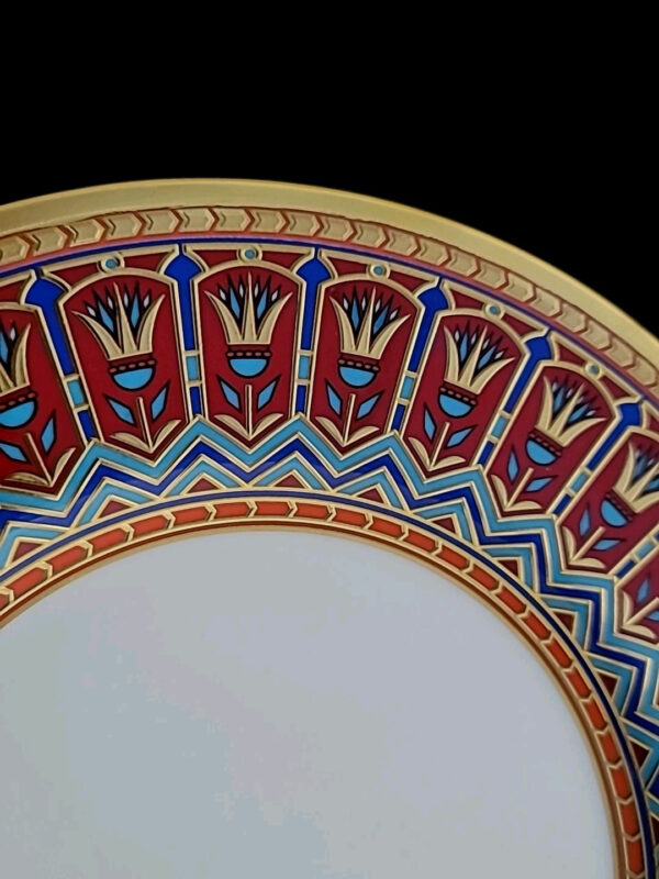 Sultan of Oman Qaboos bin Said Al Said Royal Sevres Dinner Plate Tughra Royalty - Image 10