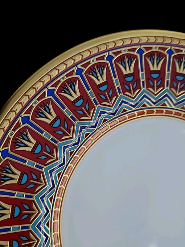 Sultan of Oman Qaboos bin Said Al Said Royal Sevres Dinner Plate Tughra Royalty - Image 11