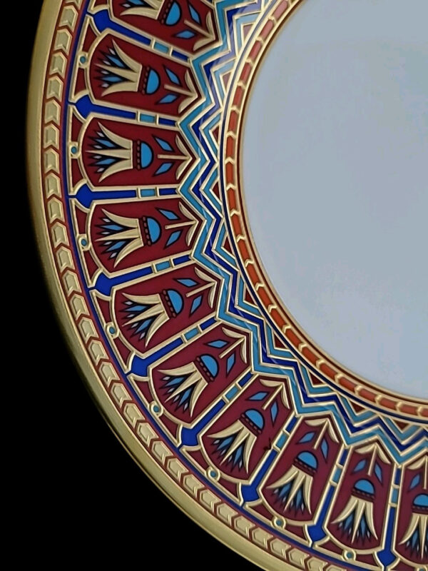 Sultan of Oman Qaboos bin Said Al Said Royal Sevres Dinner Plate Tughra Royalty - Image 13