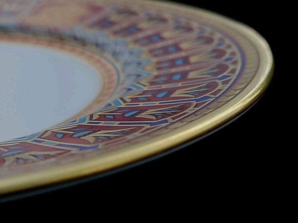 Sultan of Oman Qaboos bin Said Al Said Royal Sevres Dinner Plate Tughra Royalty - Image 15