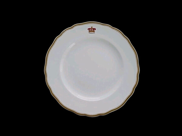 Rare Lord Baron Brougham Royal Dinner Plate Minton China Porcelain Royalty Crown - Image 3