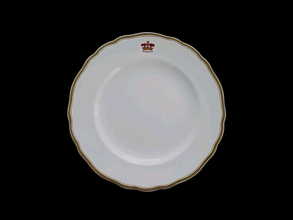 Rare Lord Baron Brougham Royal Dinner Plate Minton China Porcelain Royalty Crown - Image 5