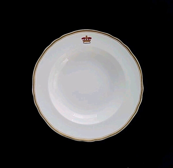 Antique Minton China Porcelain Bowl Lord Baron Brougham British Royalty Crown UK - Image 3