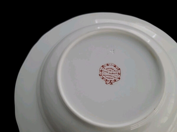 Antique Minton China Porcelain Bowl Lord Baron Brougham British Royalty Crown UK - Image 20