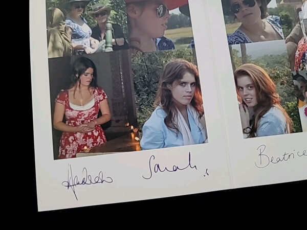 Prince Andrew Signed Sarah Duchess of York Autograph Beatrice Eugenie Royal Card - Image 6