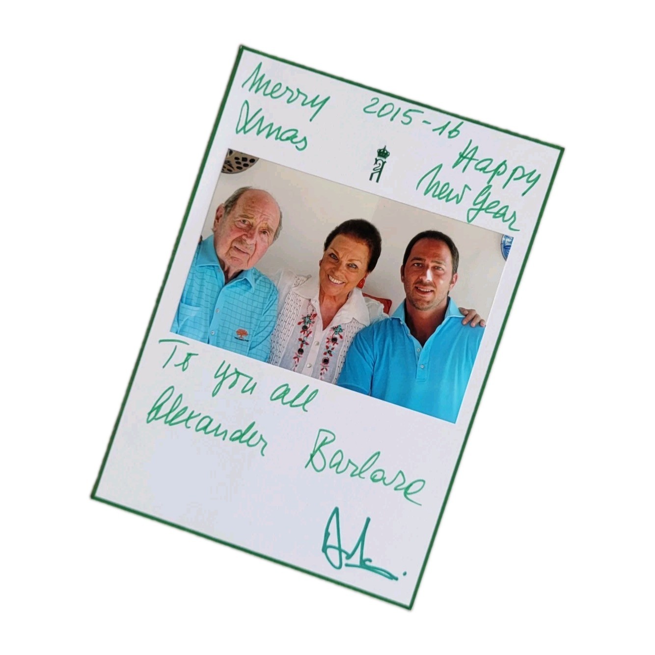2015 Prince Alexander of Yugoslavia Royal Family Signed Christmas Card Royalty - Image 12