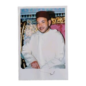 Rare King of Morocco Mohammed VI Signed Royal Presentation Photograph Royalty MA