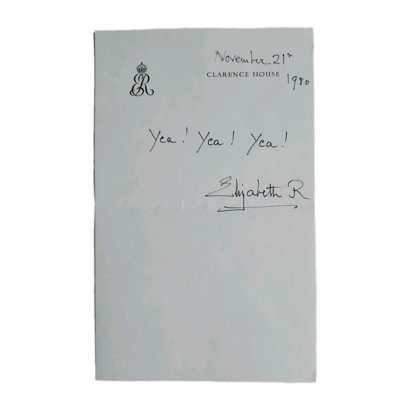 Queen Elizabeth Signed Royal Letter Chancellor Minister Norman St John-Stevas UK - Image 5