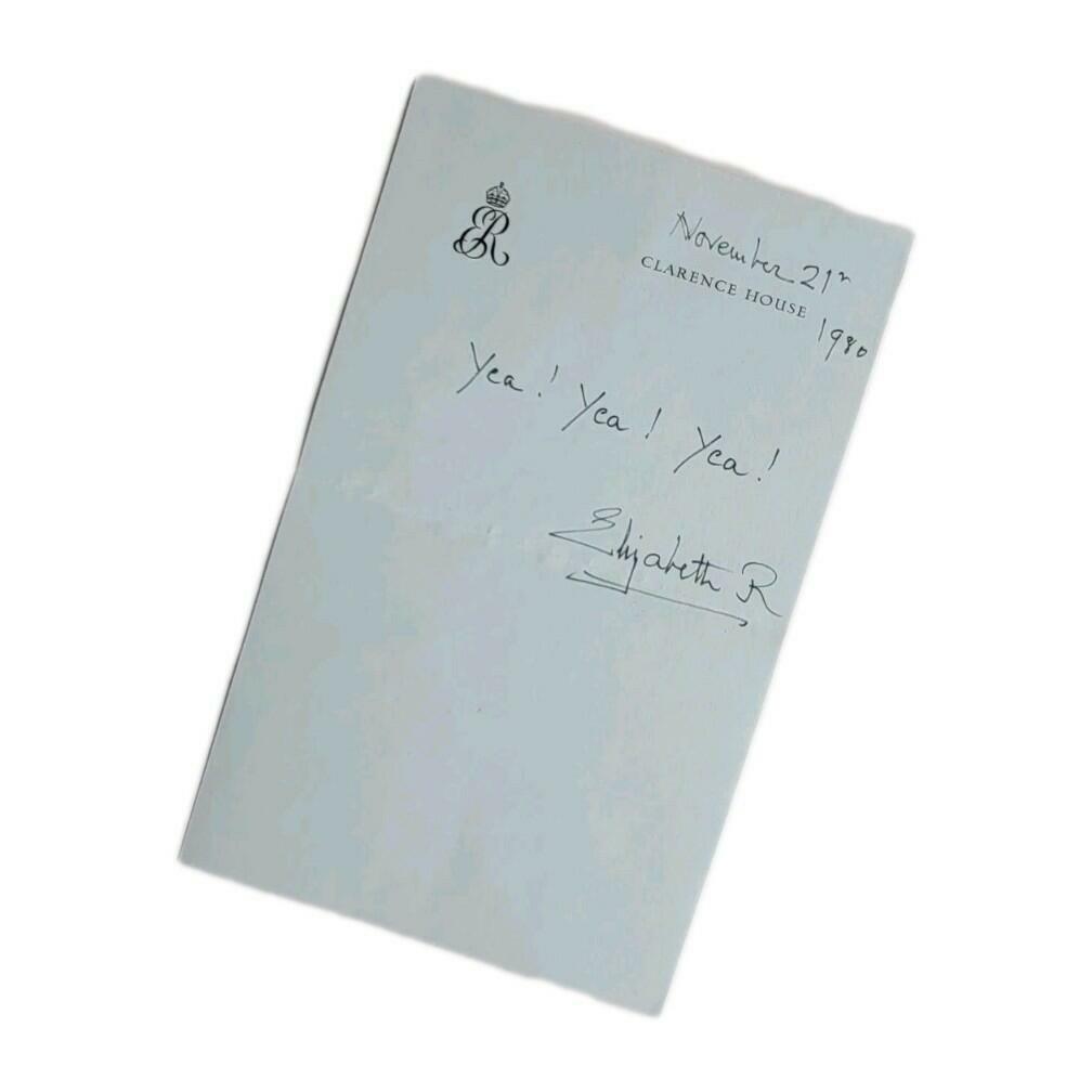 Queen Elizabeth Signed Royal Letter Chancellor Minister Norman St John-Stevas UK - Image 16