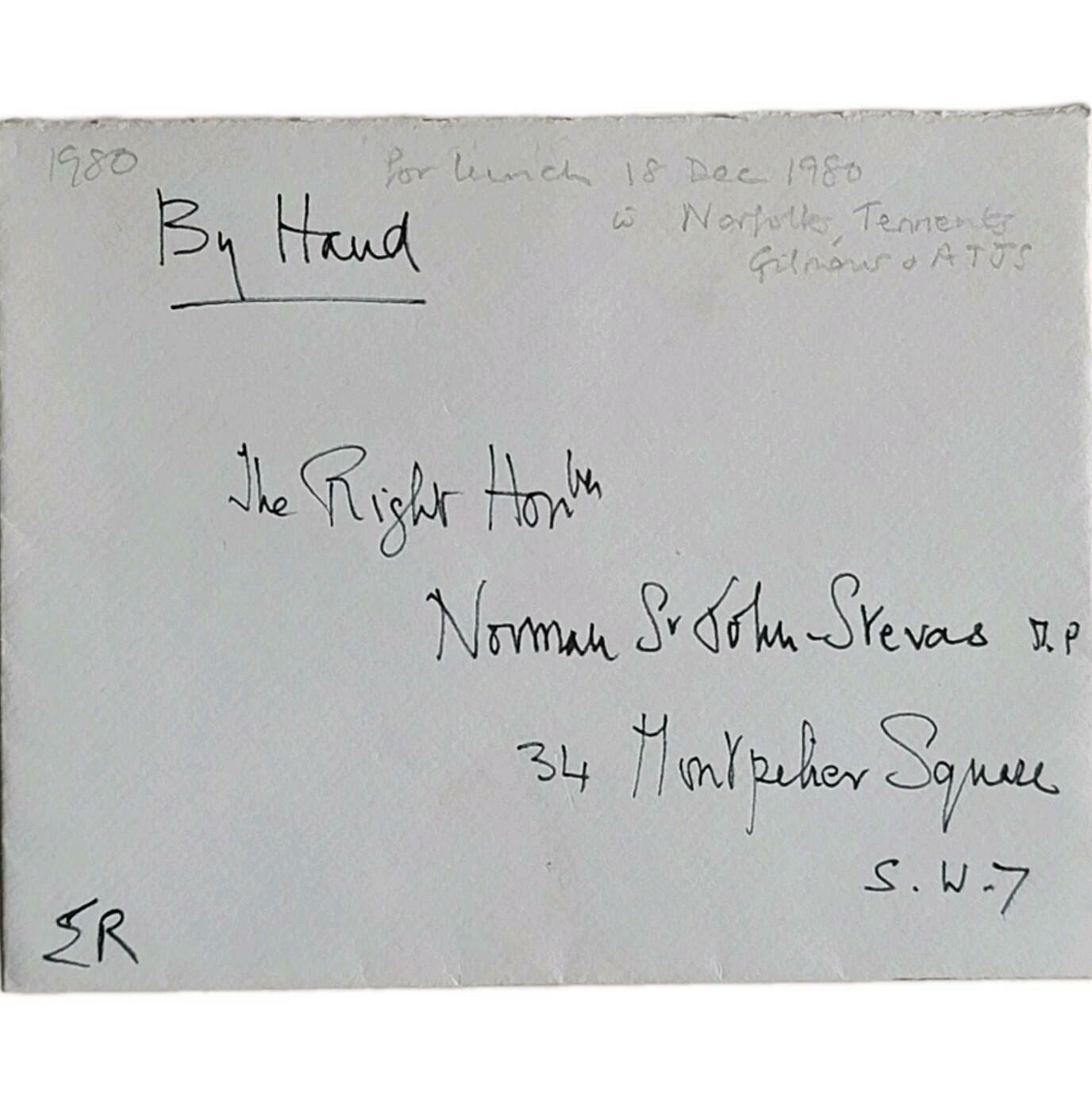 Queen Elizabeth Signed Royal Letter Chancellor Minister Norman St John-Stevas UK - Image 17
