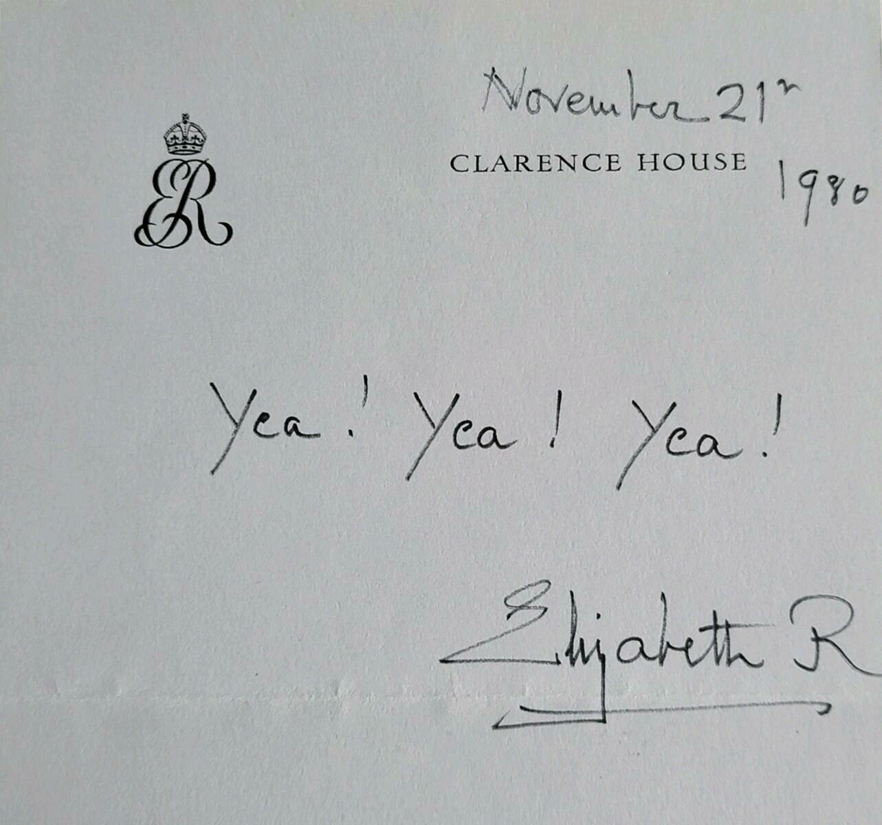 Queen Elizabeth Signed Royal Letter Chancellor Minister Norman St John-Stevas UK - Image 20