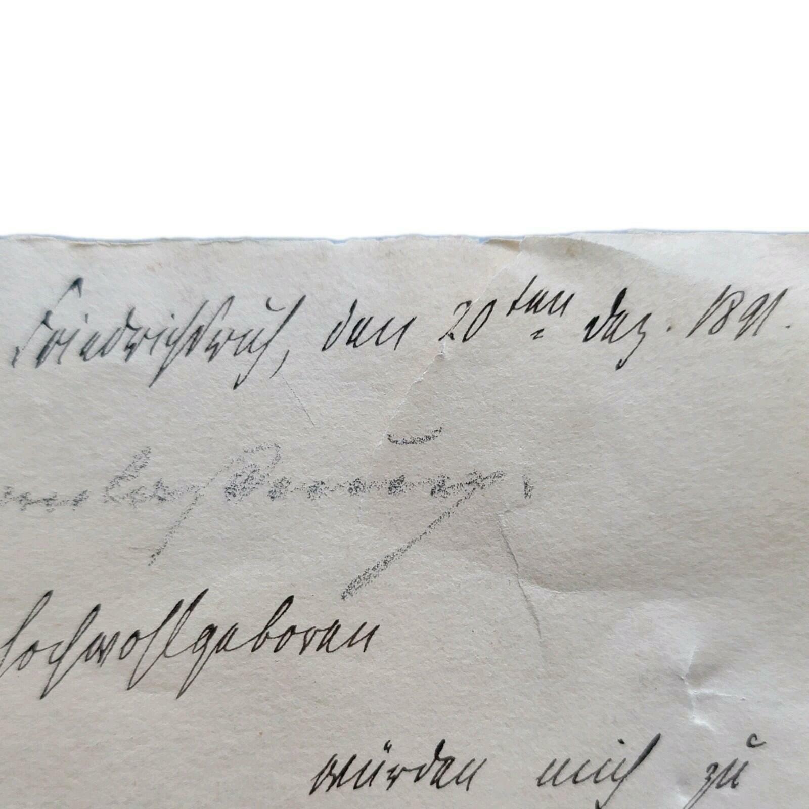Otto Von Bismarck Signed Handwritten Historical Manuscript Letter Personal Taxes - Image 4