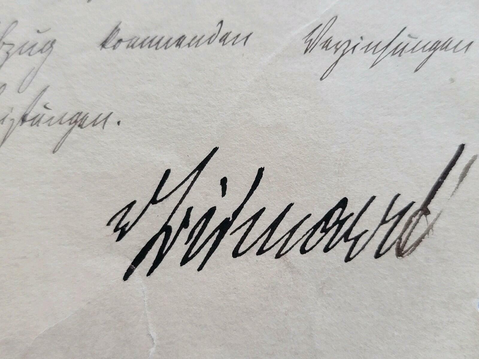 Otto Von Bismarck Signed Handwritten Historical Manuscript Letter Personal Taxes - Image 3