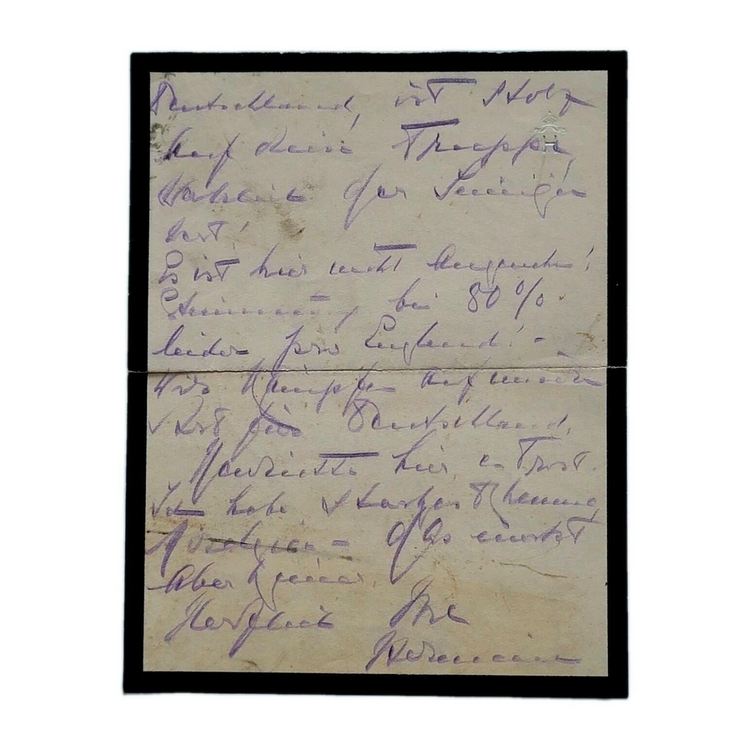 Empress Hermine Signed Royal Letter to Manfred von Richthofen Kaiser Wilhelm II - Image 16