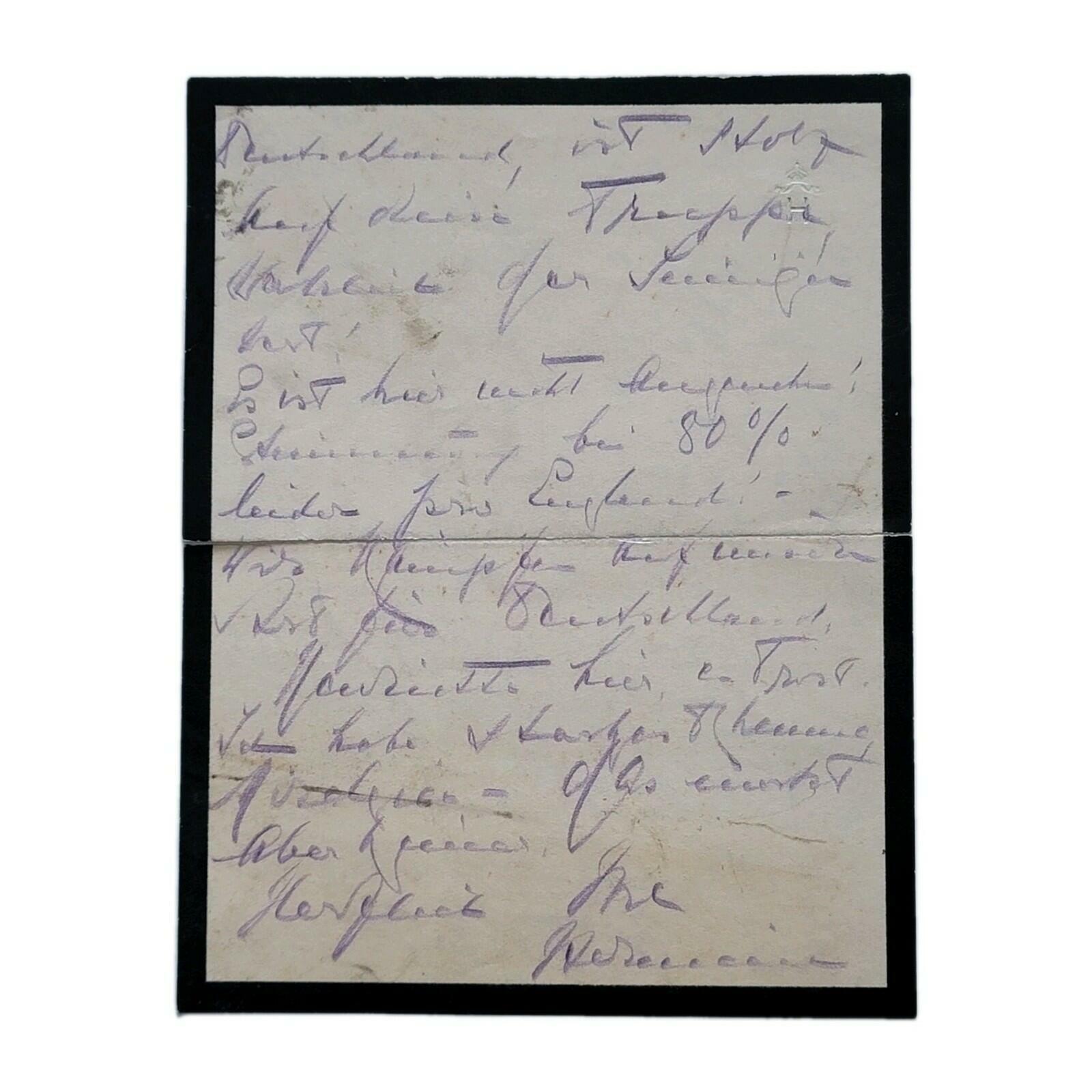 Empress Hermine Signed Royal Letter to Manfred von Richthofen Kaiser Wilhelm II - Image 5