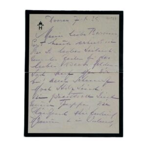 Empress Hermine Signed Handwritten Royal Letter Kaiser Wilhelm II German Royalty