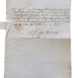 1573 Cardinal Alessandro Farnese Signed Historical Manuscript Document Pope Paul