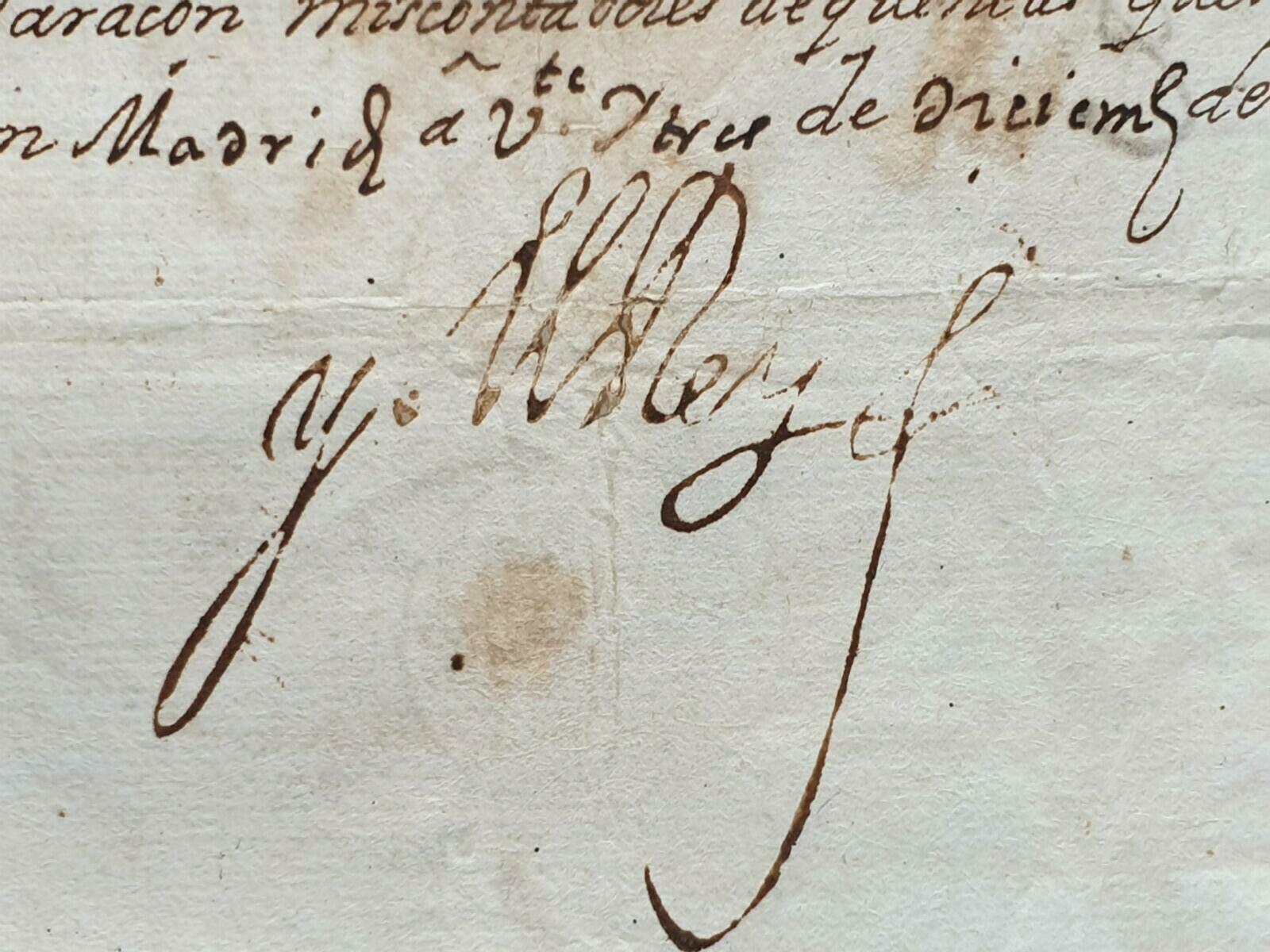 Philip IV Signed New Spain Tribunal de Cuentas Mexico Colonial America Royalty - Image 11