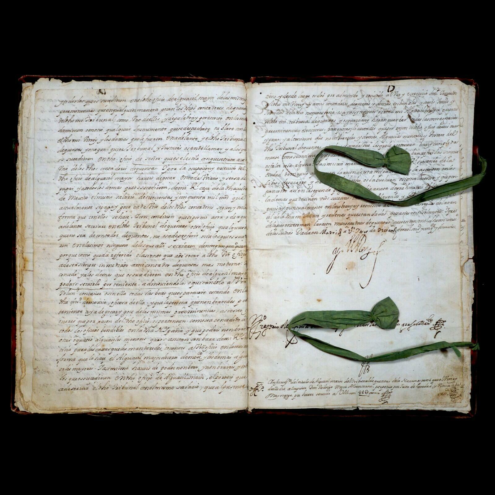 Philip IV Signed New Spain Tribunal de Cuentas Mexico Colonial America Royalty - Image 9