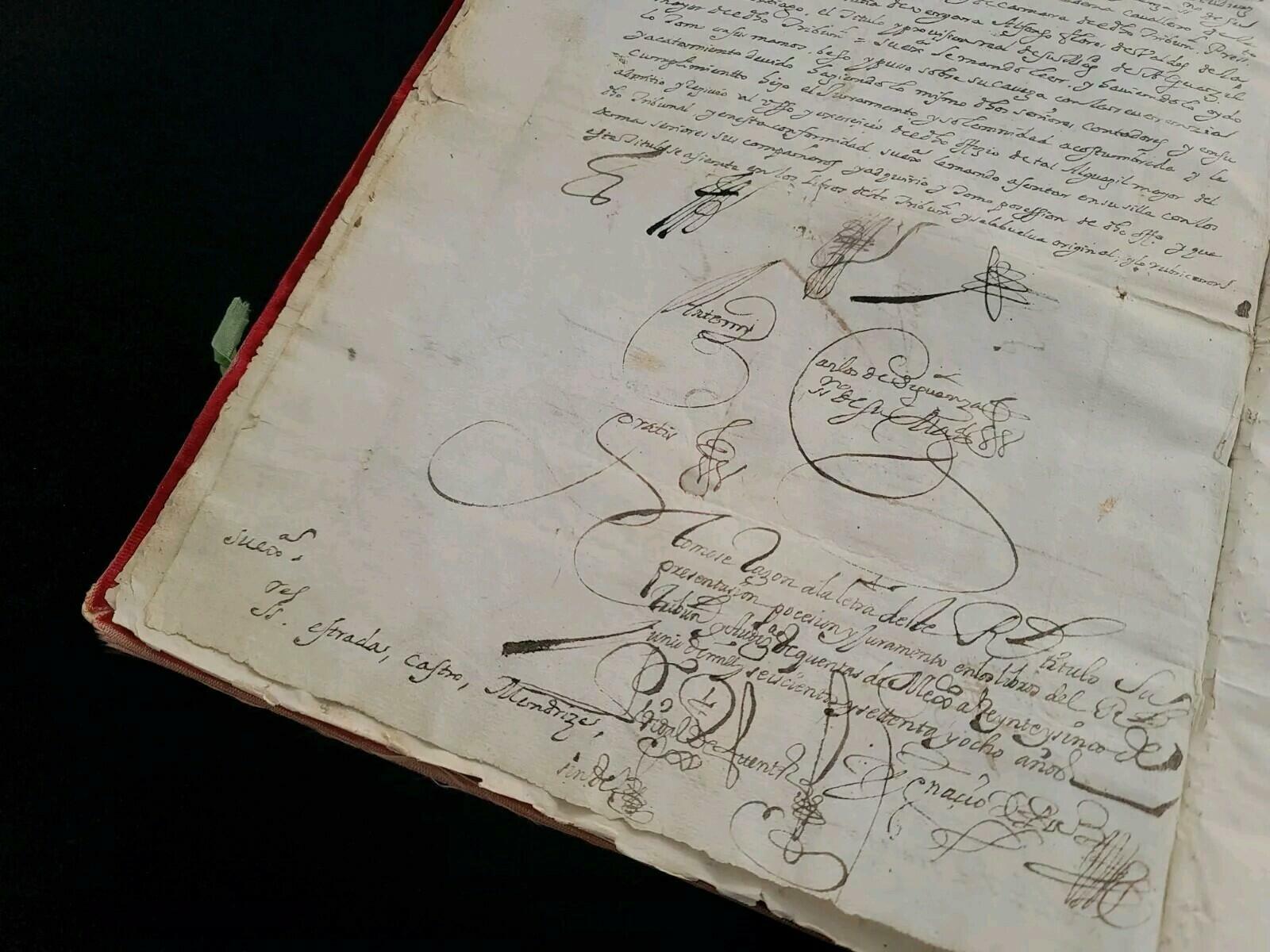 Philip IV Signed New Spain Tribunal de Cuentas Mexico Colonial America Royalty - Image 17