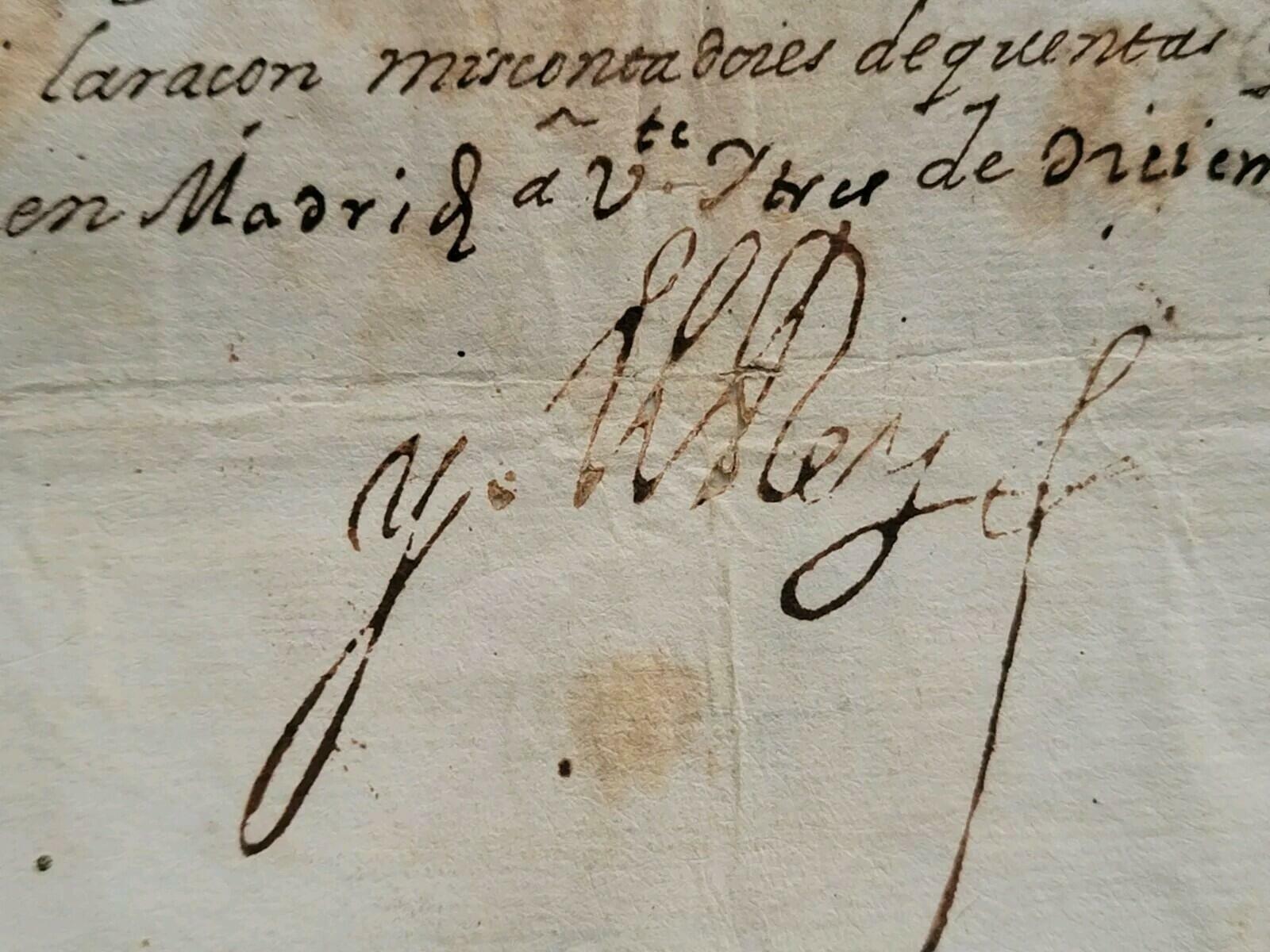 Philip IV Signed New Spain Tribunal de Cuentas Mexico Colonial America Royalty - Image 5