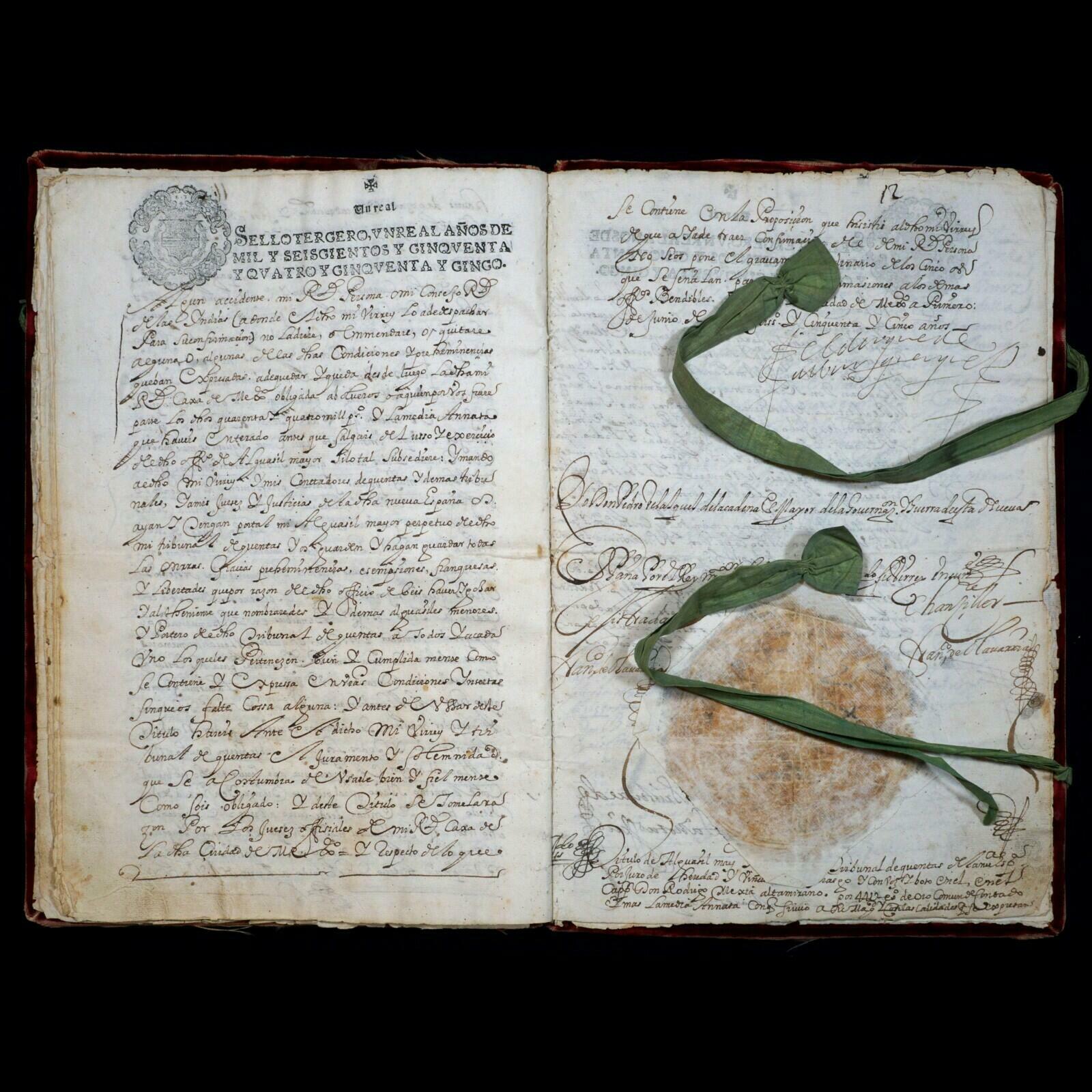 Philip IV Signed New Spain Tribunal de Cuentas Mexico Colonial America Royalty - Image 12