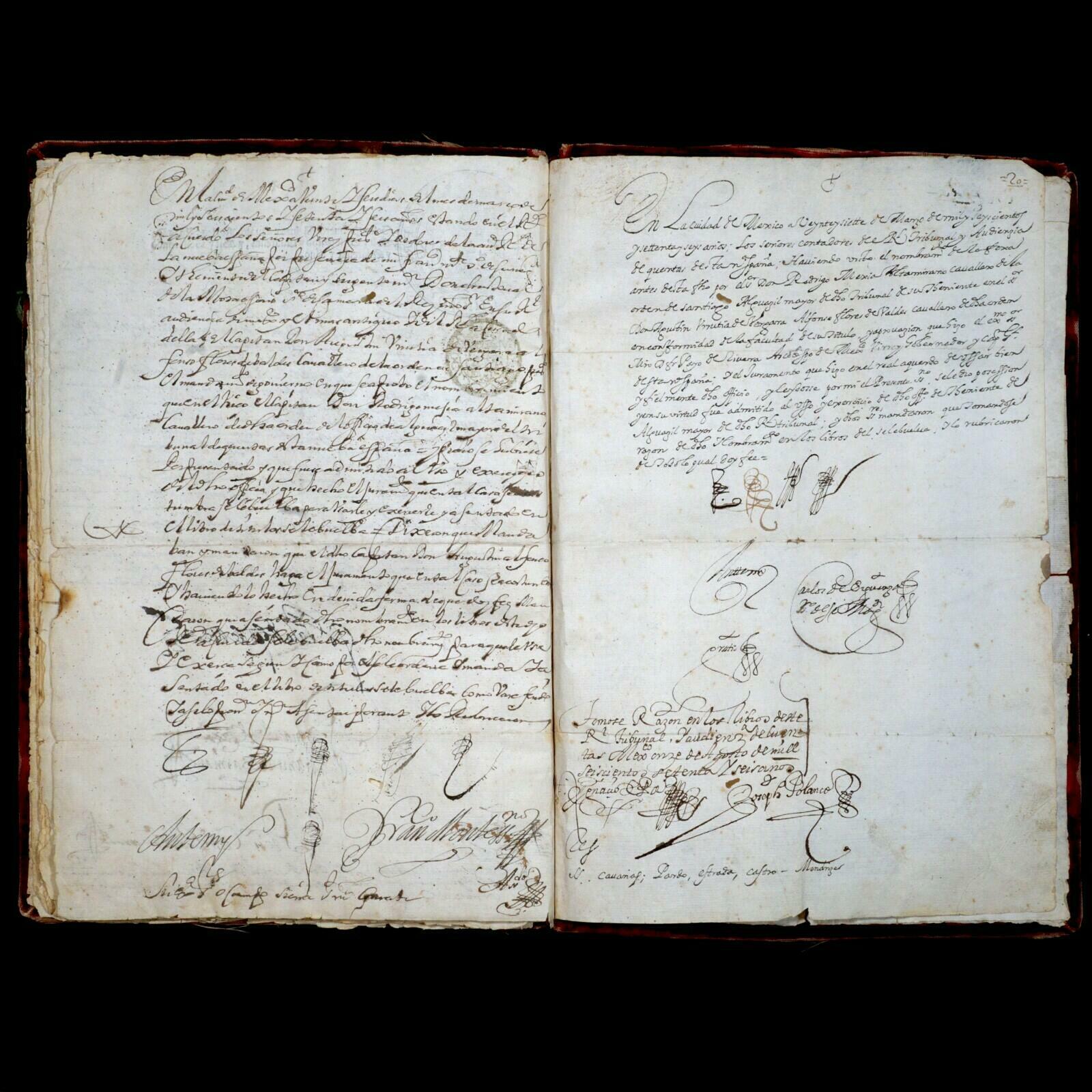 Philip IV Signed New Spain Tribunal de Cuentas Mexico Colonial America Royalty - Image 8